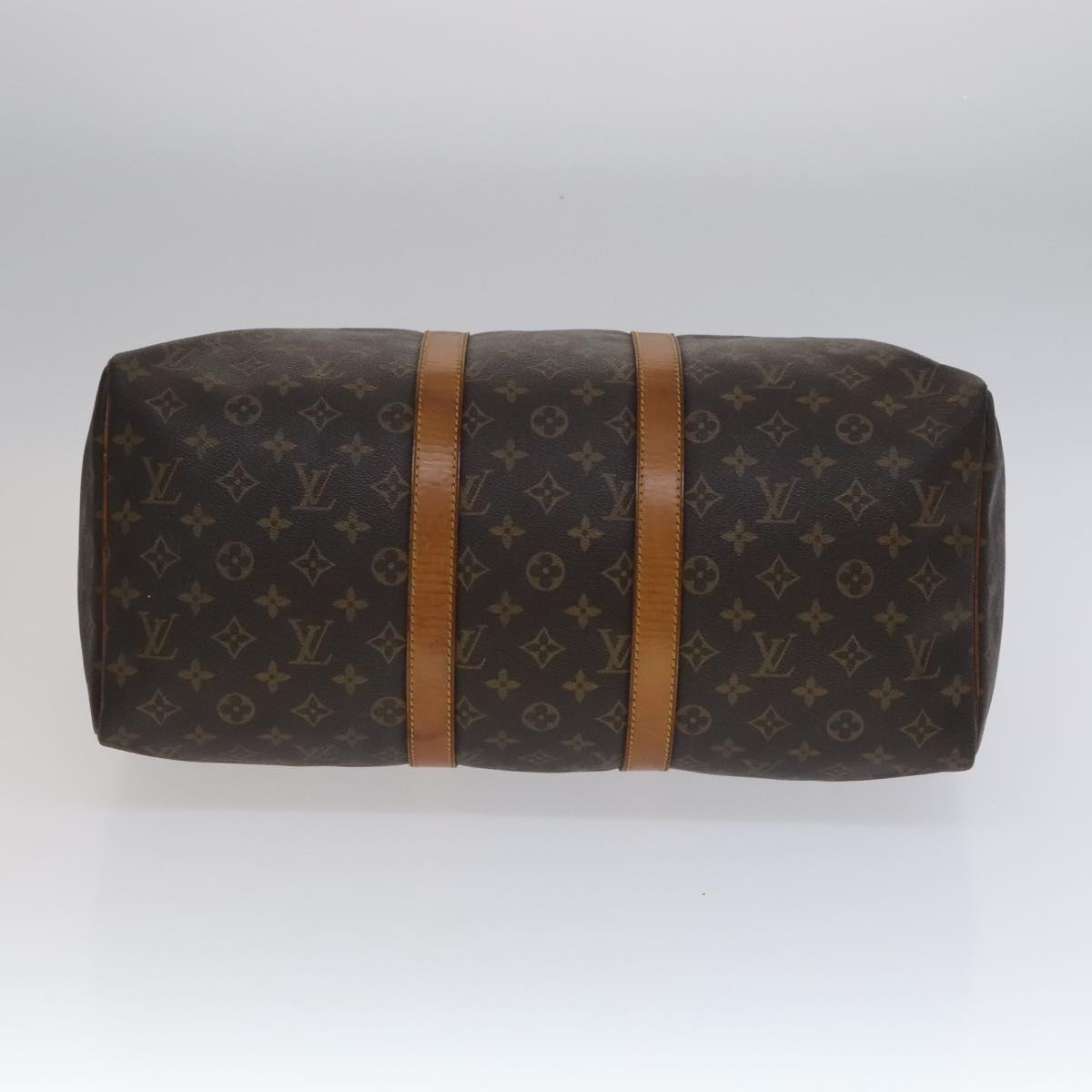 Louis Vuitton Keepall 45 Brown Canvas Travel Bag (Pre-Owned)