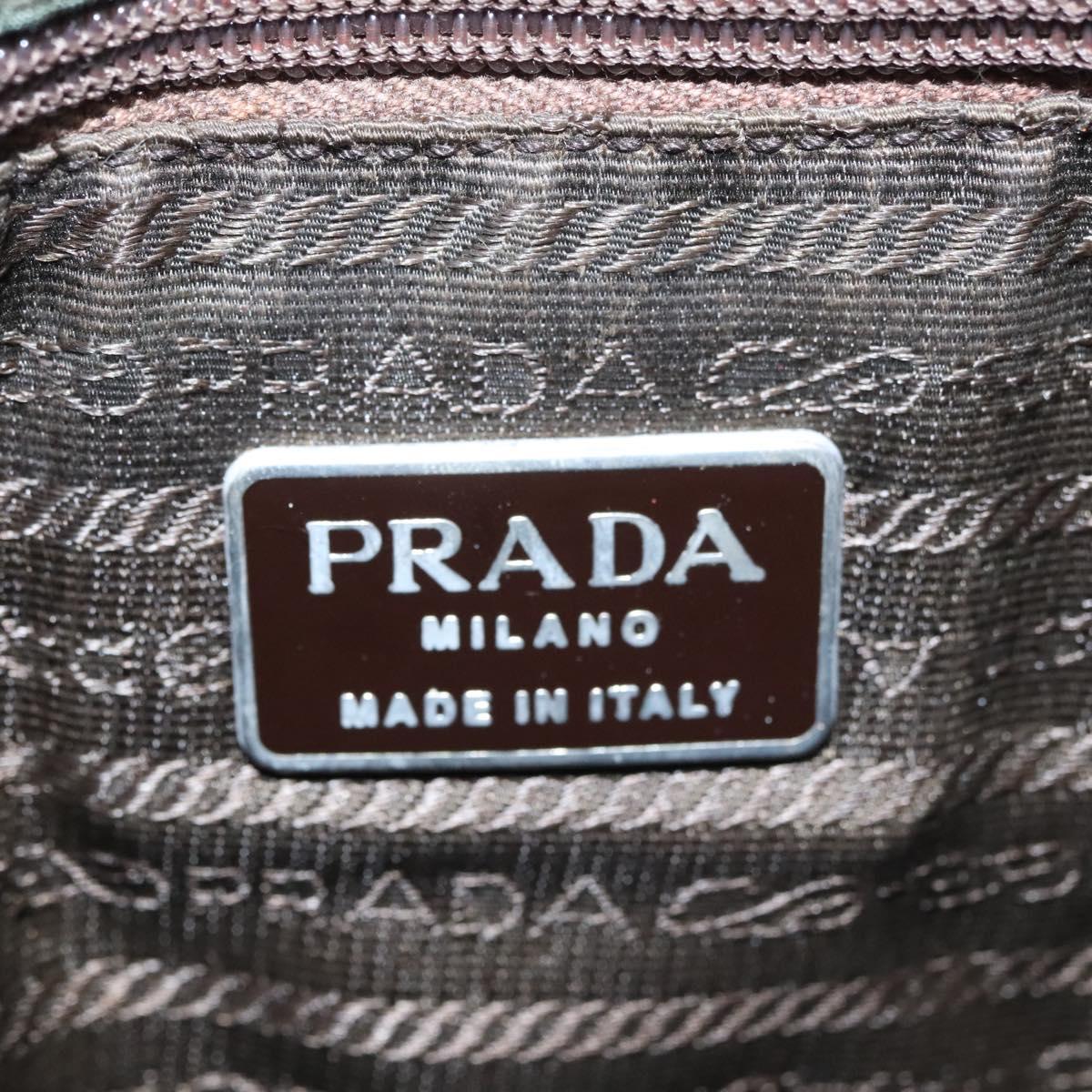 Prada Tessuto Khaki Canvas Backpack Bag (Pre-Owned)