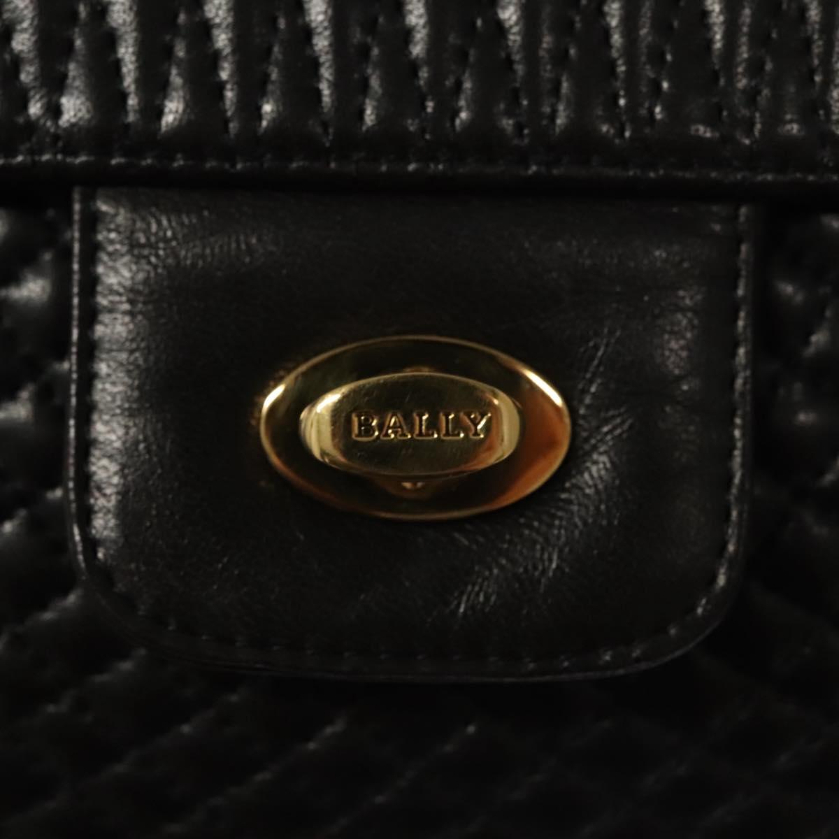 Bally Black Leather Shoulder Bag (Pre-Owned)