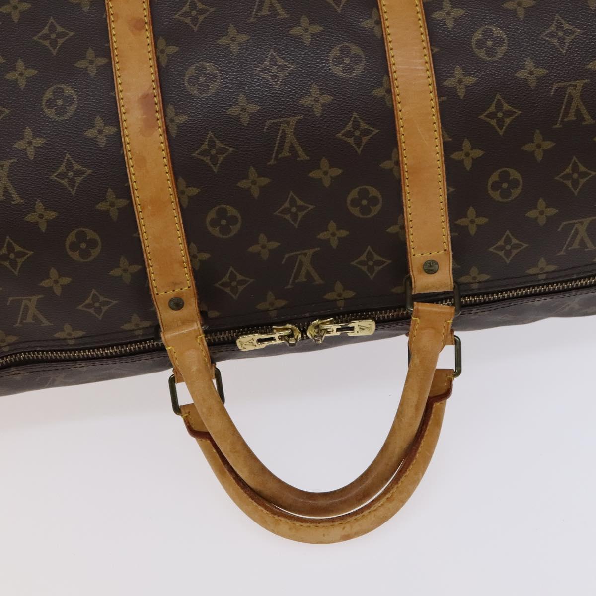 Louis Vuitton Keepall 60 Brown Canvas Travel Bag (Pre-Owned)