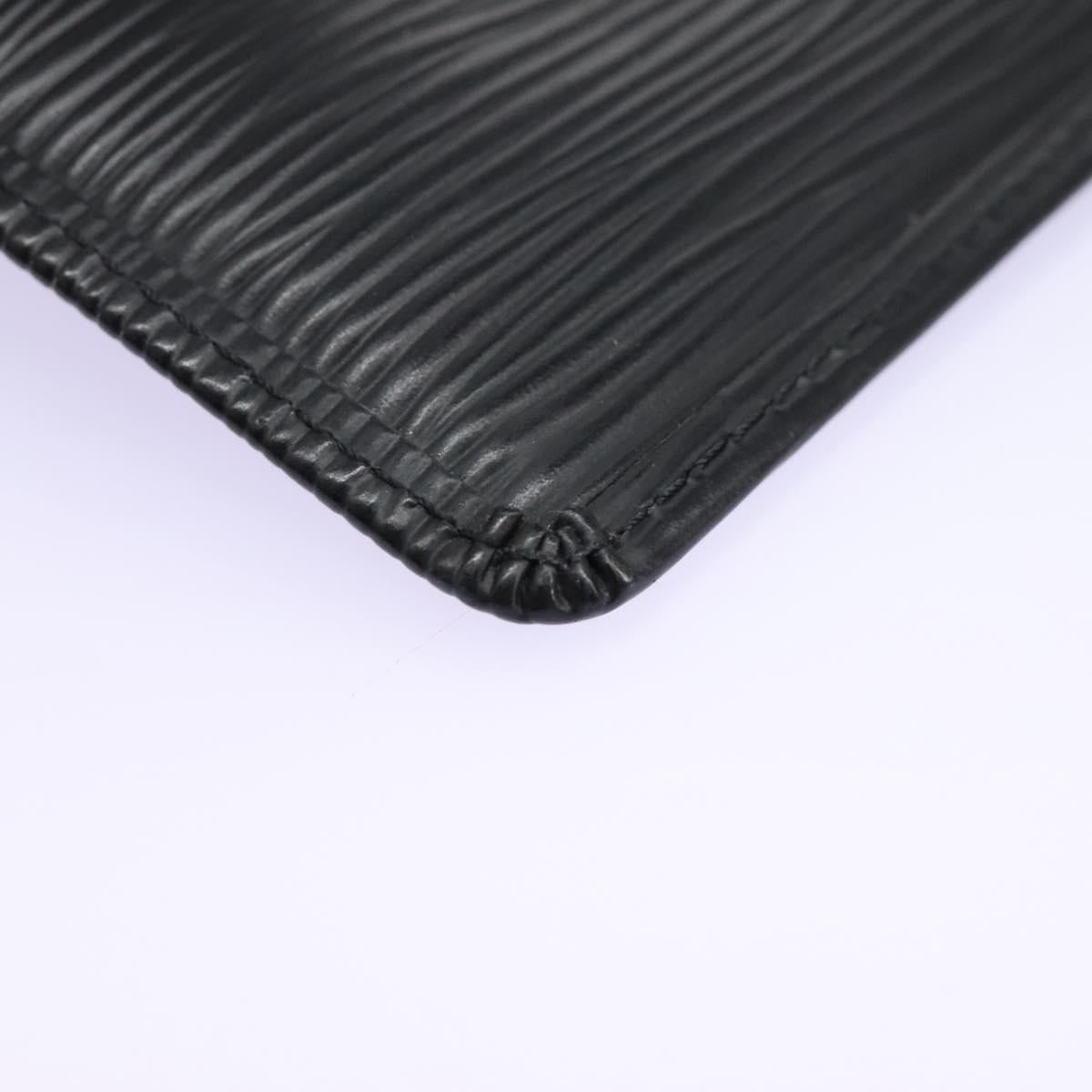 Louis Vuitton Pochette Clés Black Leather Wallet (Pre-Owned)