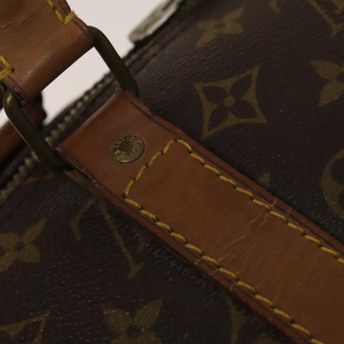 Louis Vuitton Keepall 55 Brown Canvas Travel Bag (Pre-Owned)