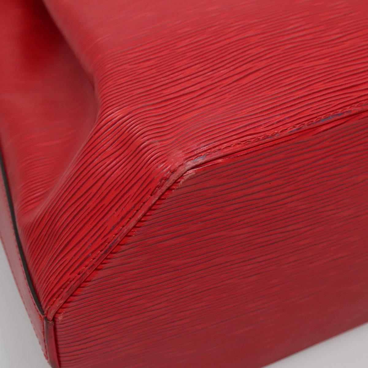 Louis Vuitton Sac D'épaule Red Leather Shoulder Bag (Pre-Owned)
