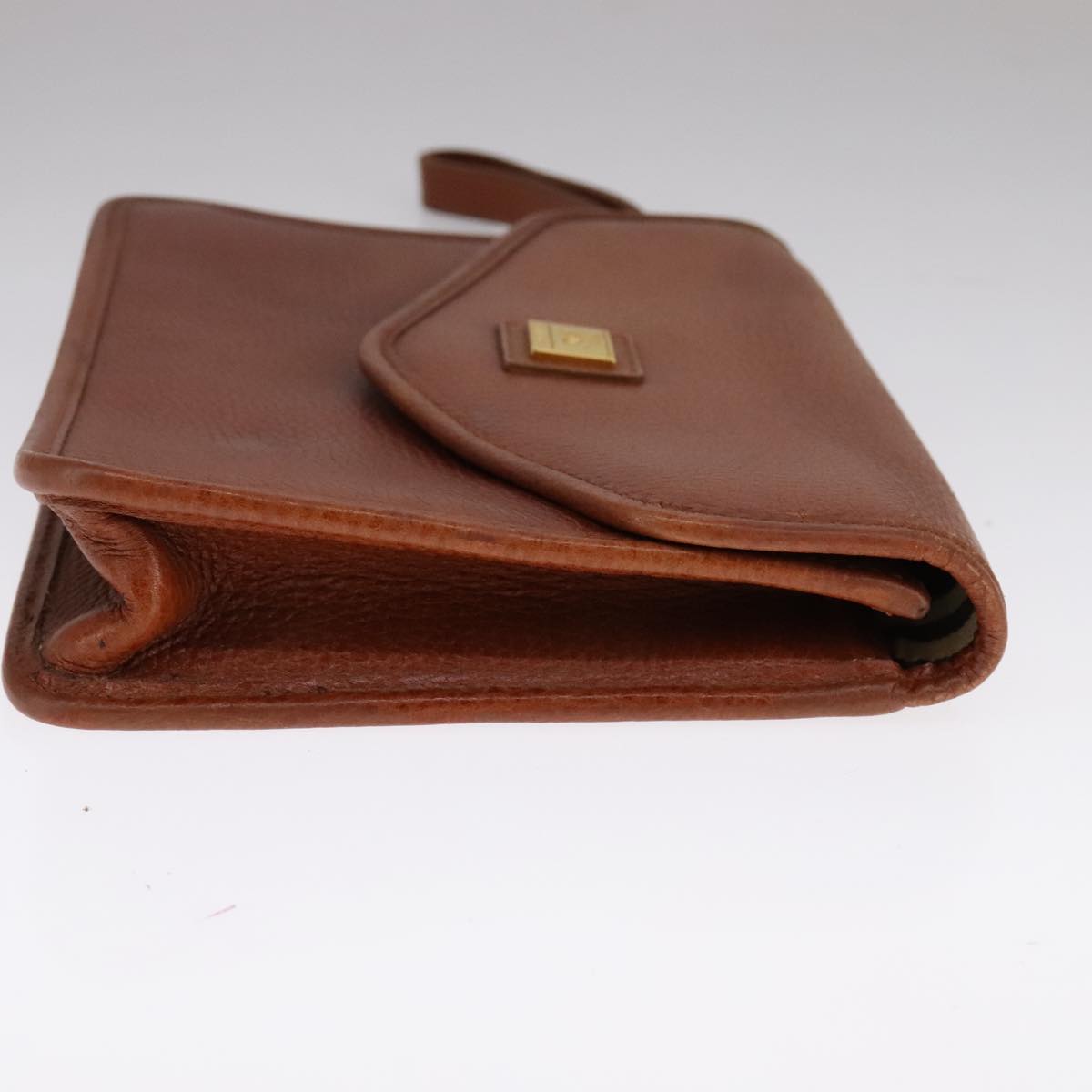 Burberry Brown Leather Clutch Bag (Pre-Owned)