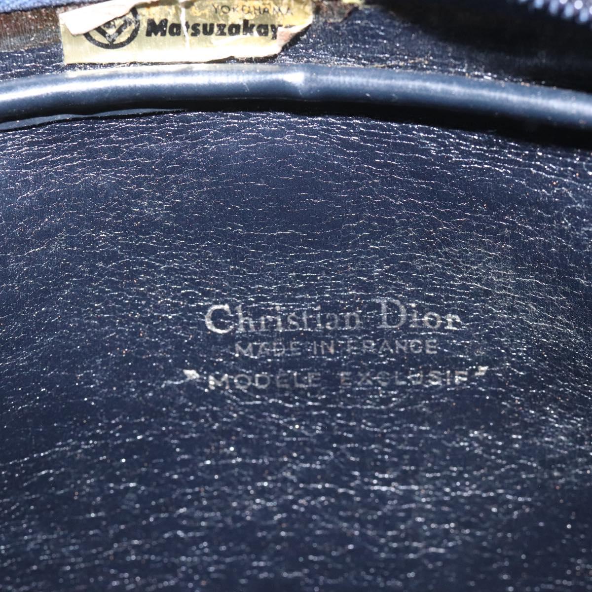 Dior 30 Montaigne Navy Canvas Shoulder Bag (Pre-Owned)