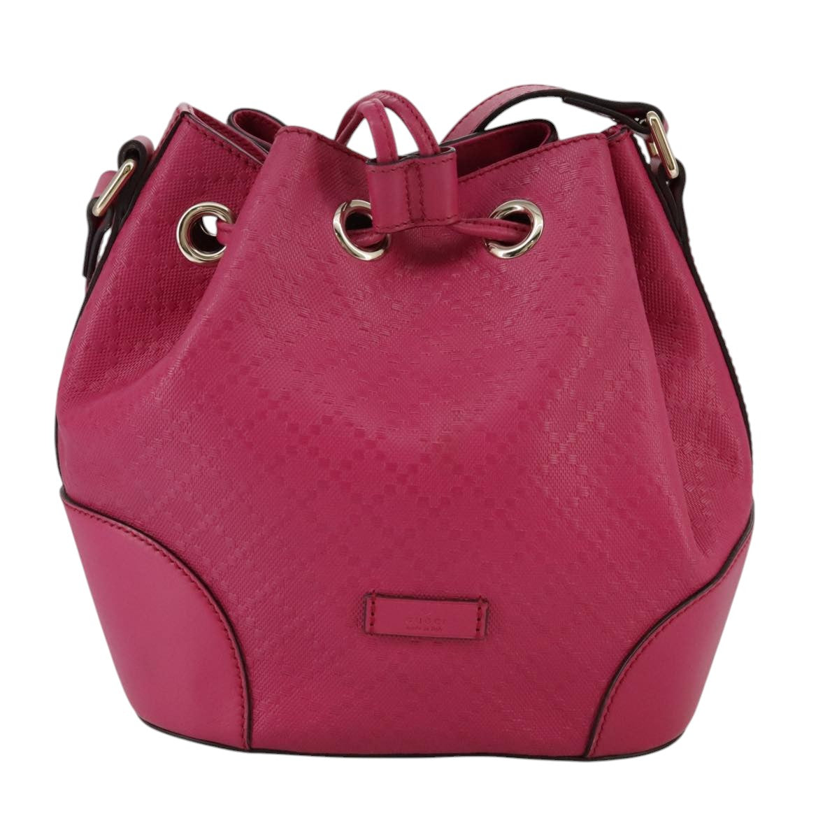 Gucci Diamante Pink Leather Shoulder Bag (Pre-Owned)