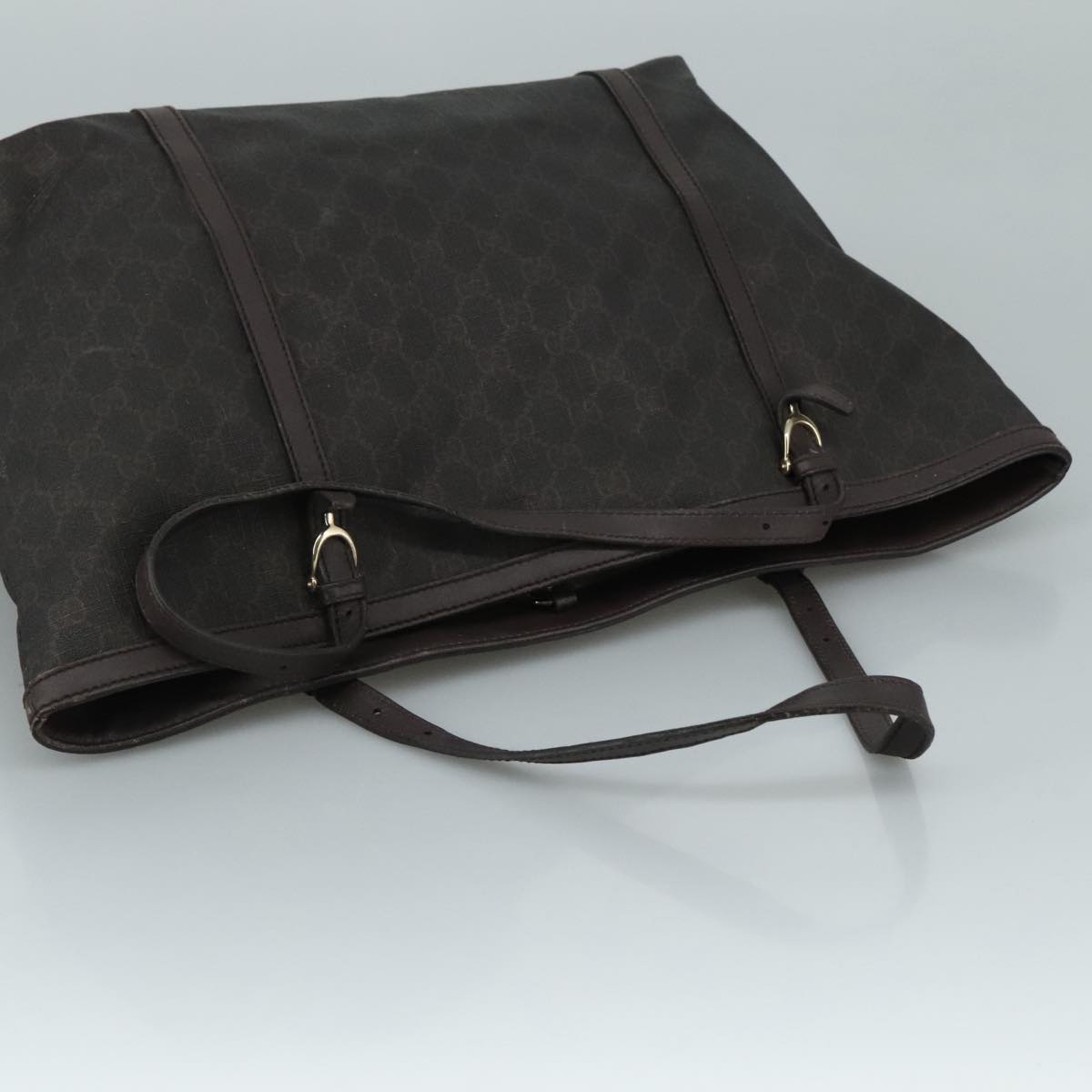Gucci Gg Canvas Brown Canvas Tote Bag (Pre-Owned)