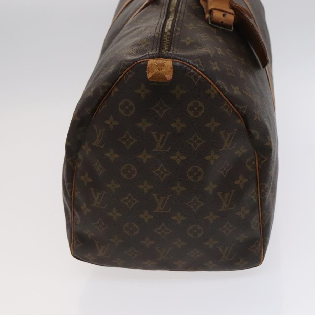 Louis Vuitton Keepall 55 Brown Canvas Travel Bag (Pre-Owned)