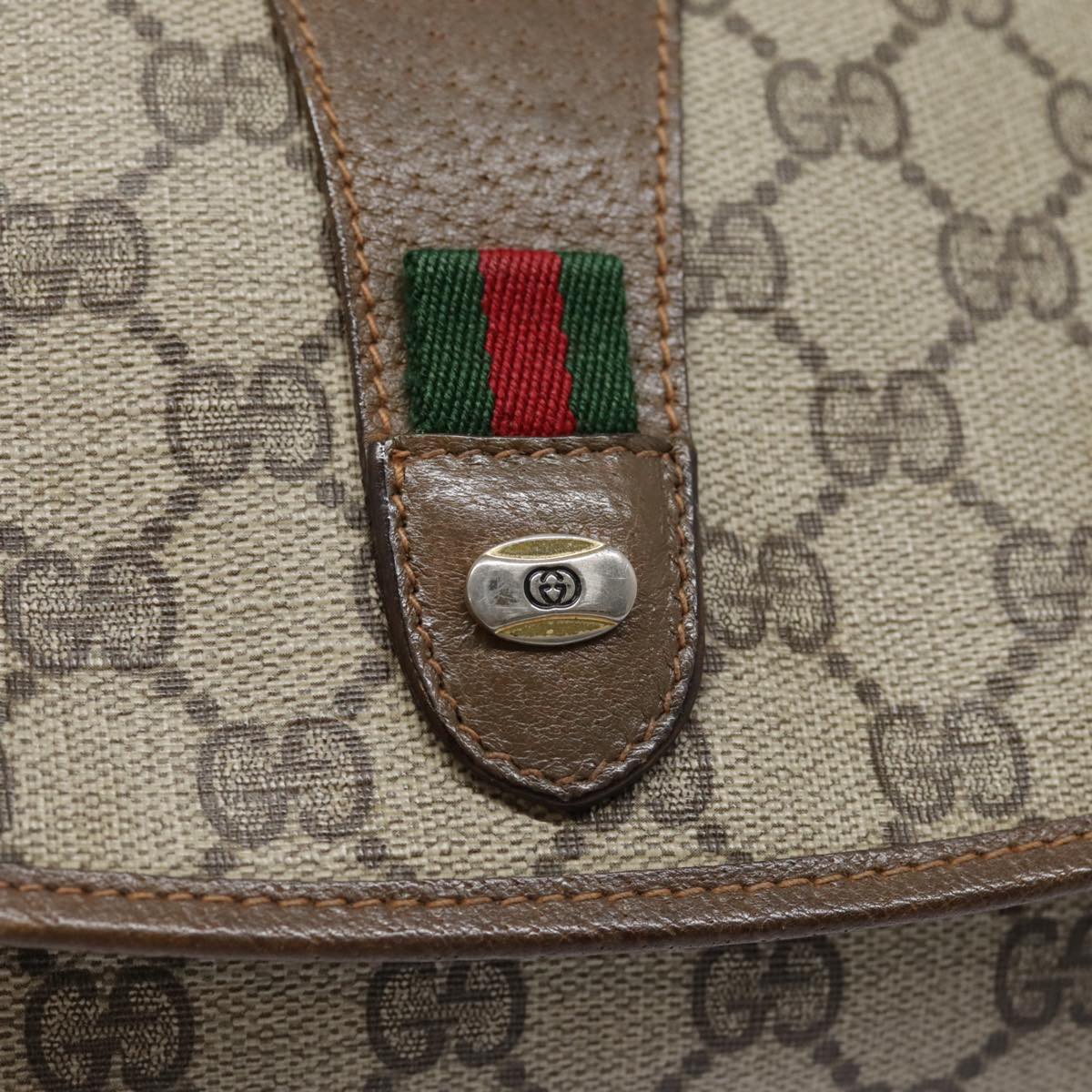 Gucci Ophidia Beige Canvas Clutch Bag (Pre-Owned)