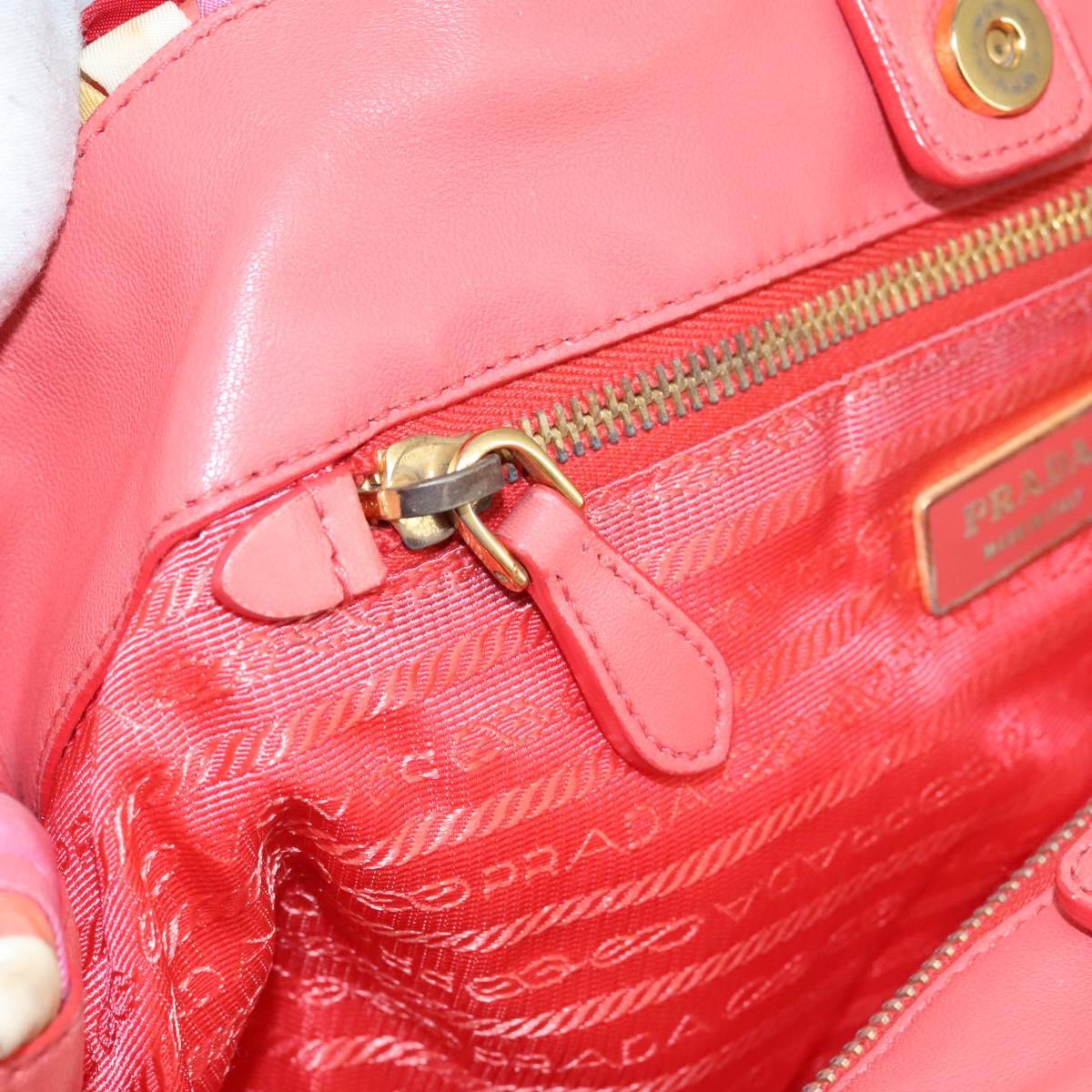 Prada Re-Nylon Red Synthetic Handbag (Pre-Owned)