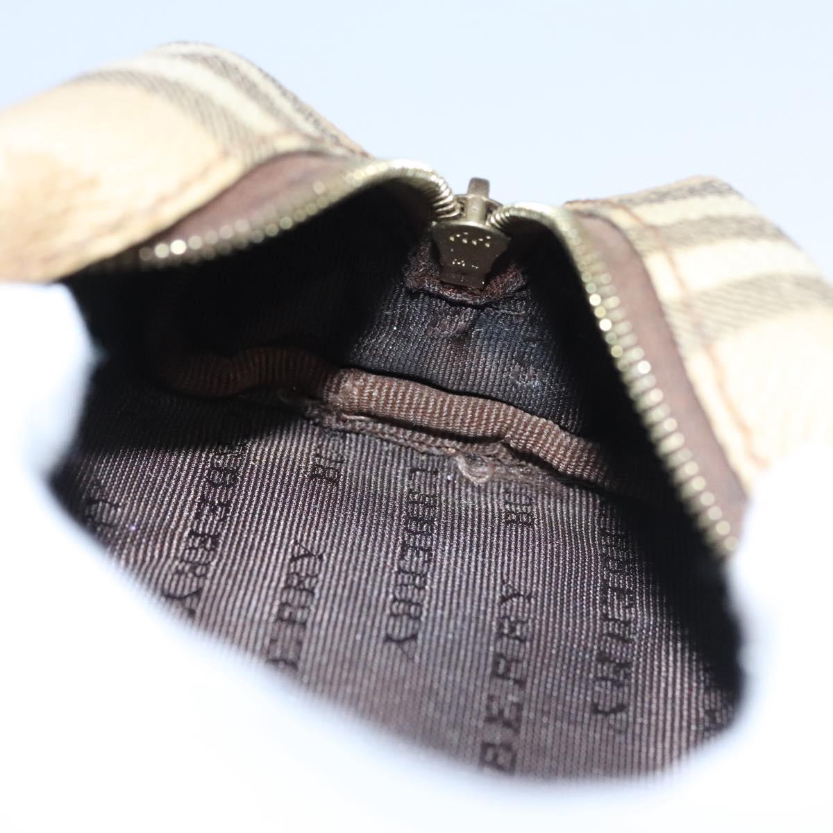 Burberry Nova Check Beige Canvas Clutch Bag (Pre-Owned)