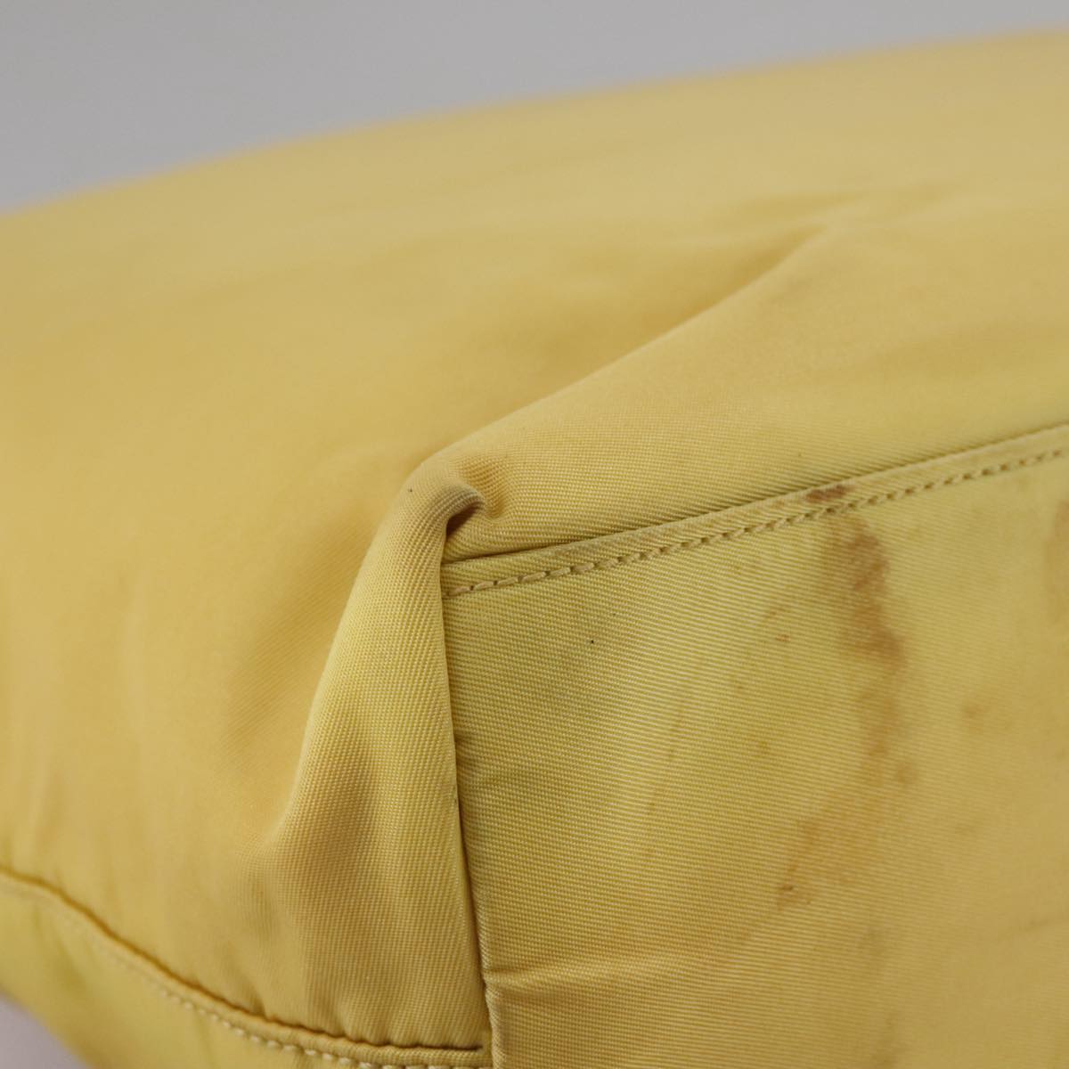 Prada Re-Nylon Yellow Metal Handbag (Pre-Owned)