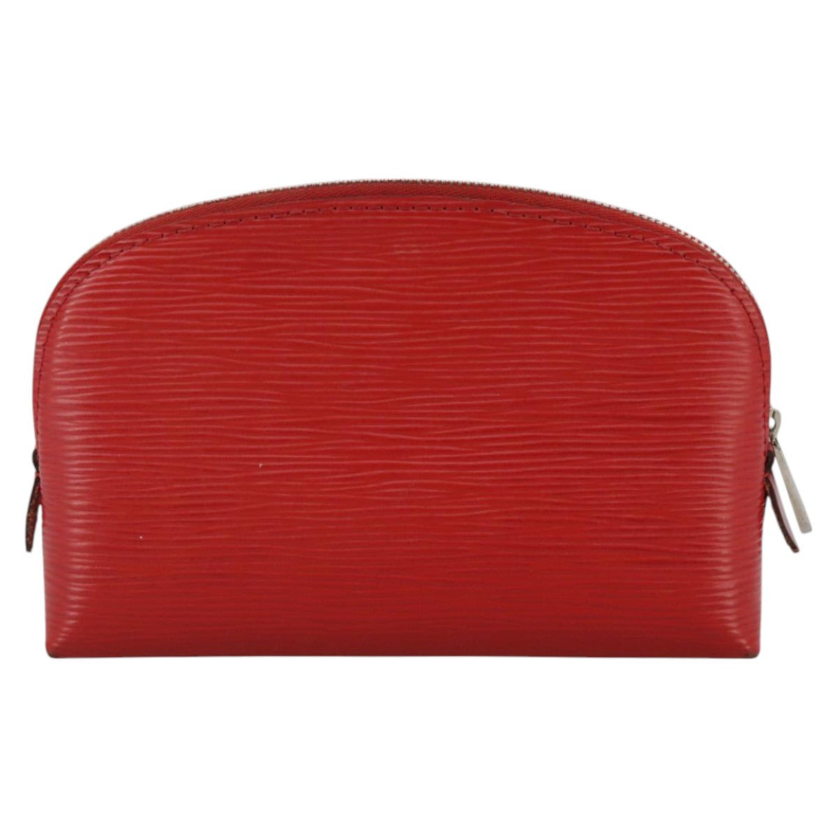 Louis Vuitton Cosmetic Pouch Red Leather Clutch Bag (Pre-Owned)