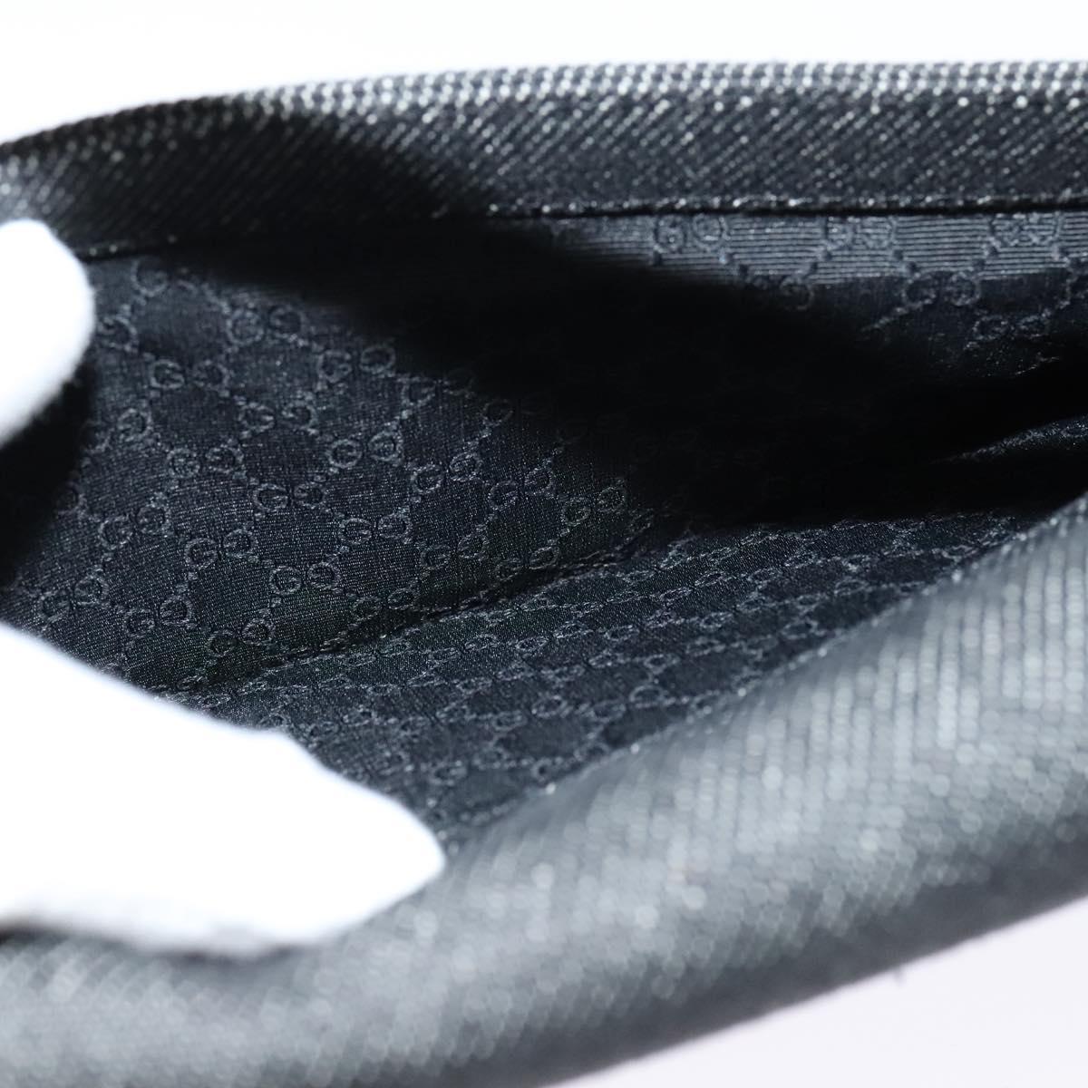 Gucci Gg Denim Black Canvas Shoulder Bag (Pre-Owned)