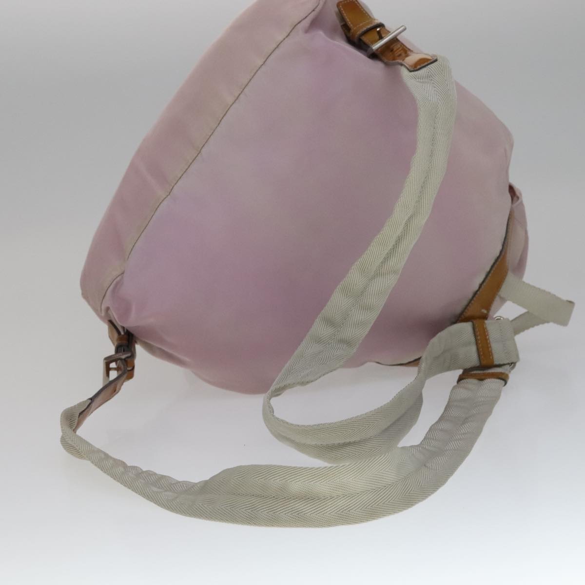 Prada Re-Nylon Pink Synthetic Backpack Bag (Pre-Owned)