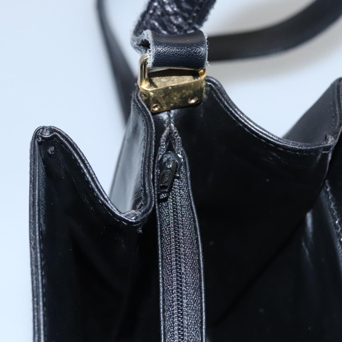 Bally Black Leather Shoulder Bag (Pre-Owned)