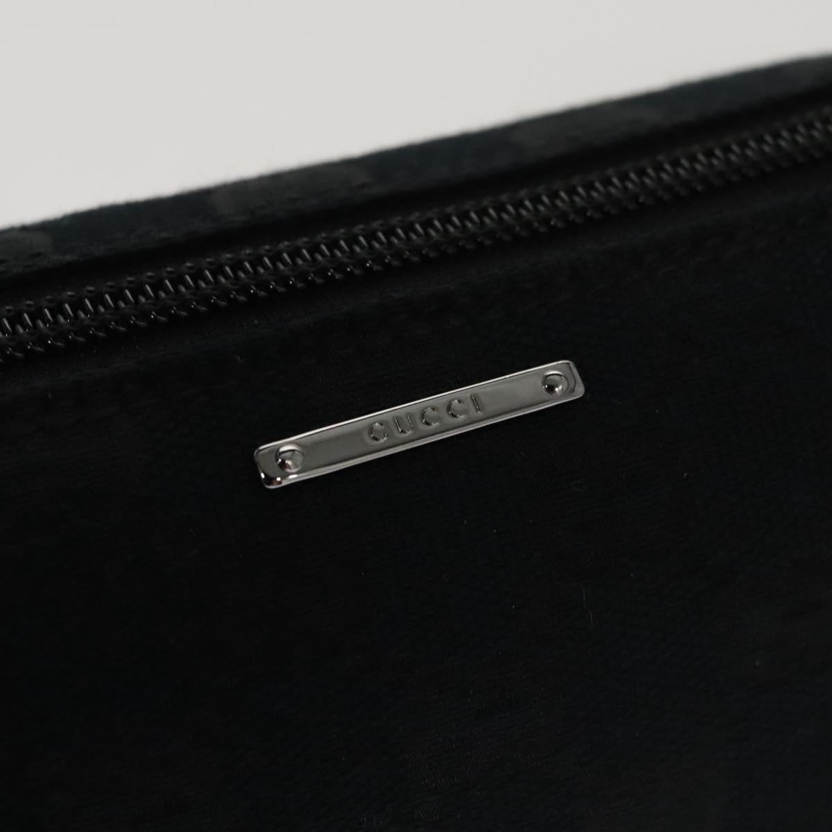 Gucci Baguette Black Canvas Clutch Bag (Pre-Owned)