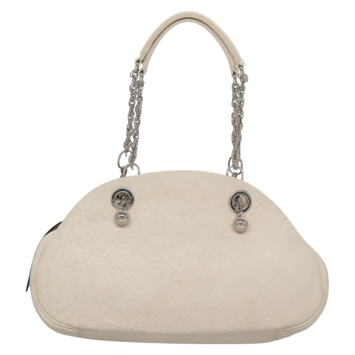 Céline Vintage Beige Leather Shoulder Bag (Pre-Owned)