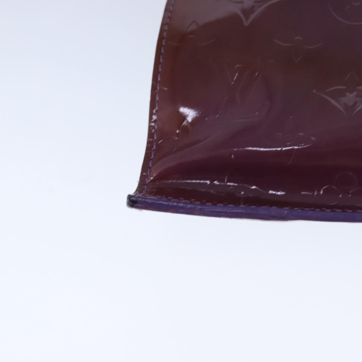 Louis Vuitton Stanton Purple Patent Leather Tote Bag (Pre-Owned)