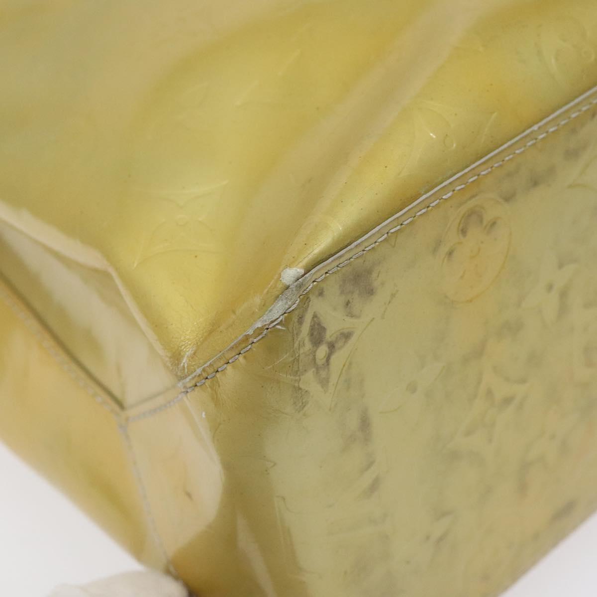 Louis Vuitton Reade Yellow Patent Leather Handbag (Pre-Owned)