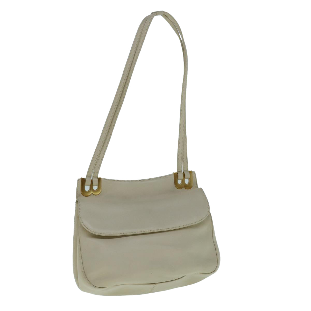 Bally Beige Leather Shoulder Bag (Pre-Owned)