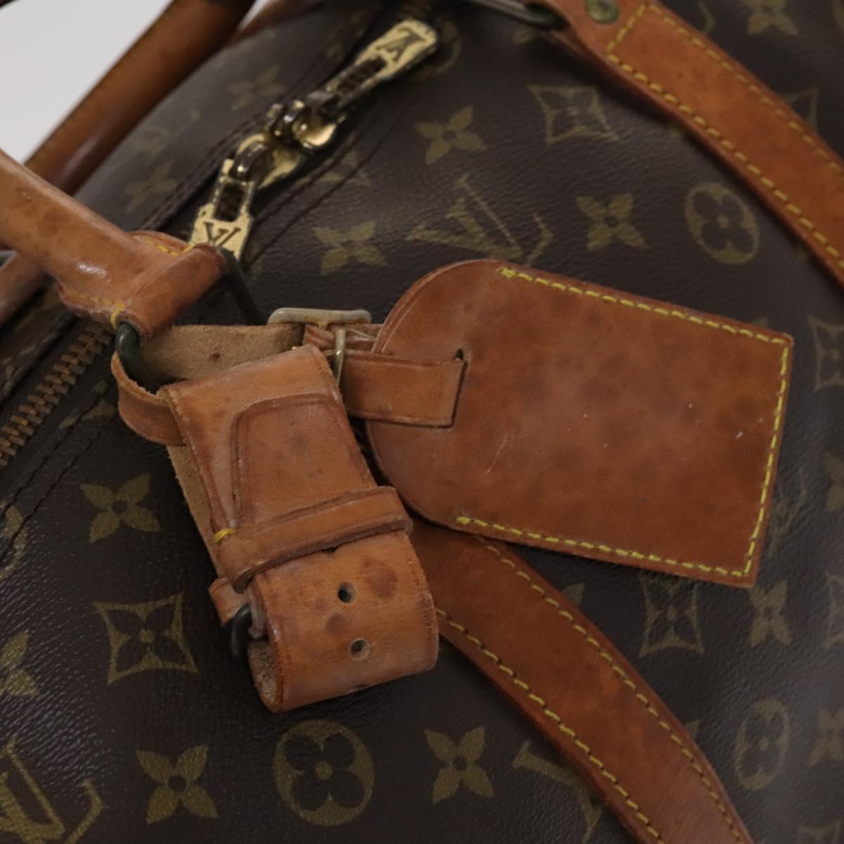 Louis Vuitton Keepall Bandouliere 55 Brown Canvas Travel Bag (Pre-Owned)