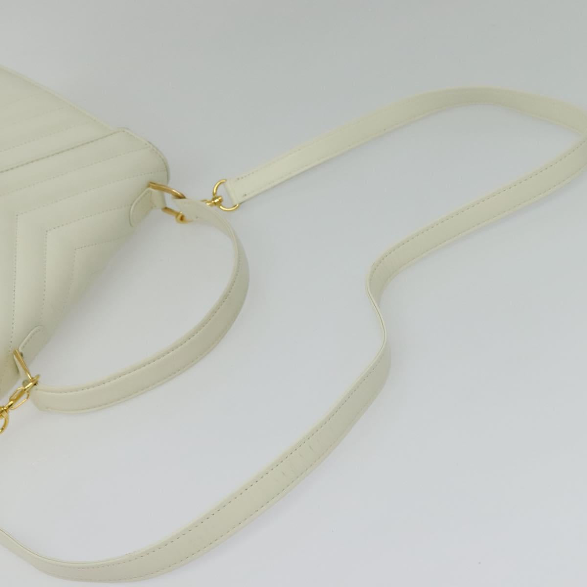 Yves Saint Laurent White Leather Handbag (Pre-Owned)