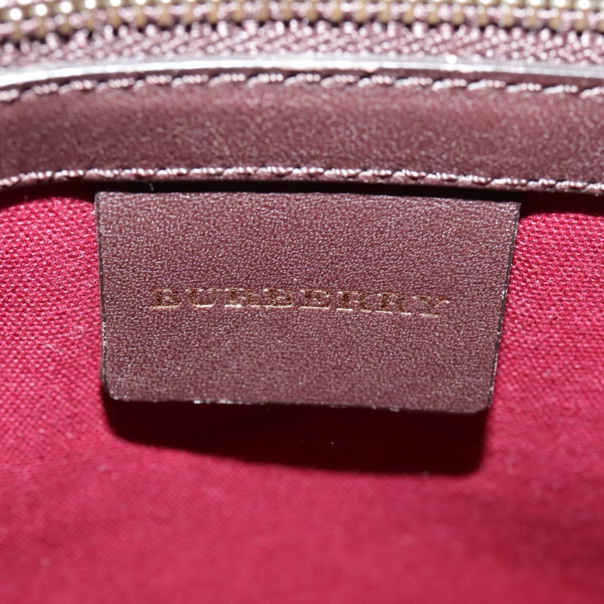 Burberry Nova Check Beige Wool Handbag (Pre-Owned)