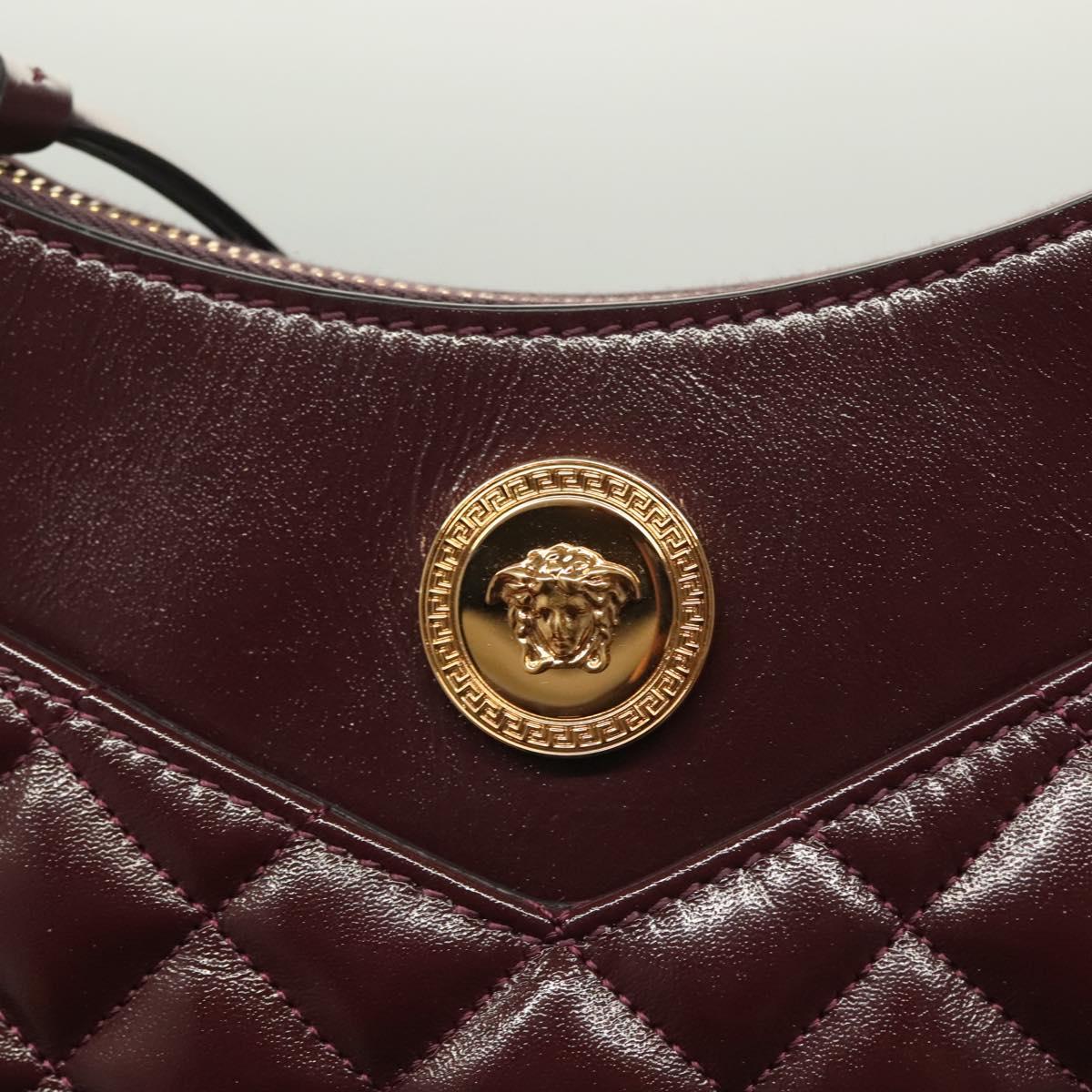 Versace Brown Leather Shoulder Bag (Pre-Owned)