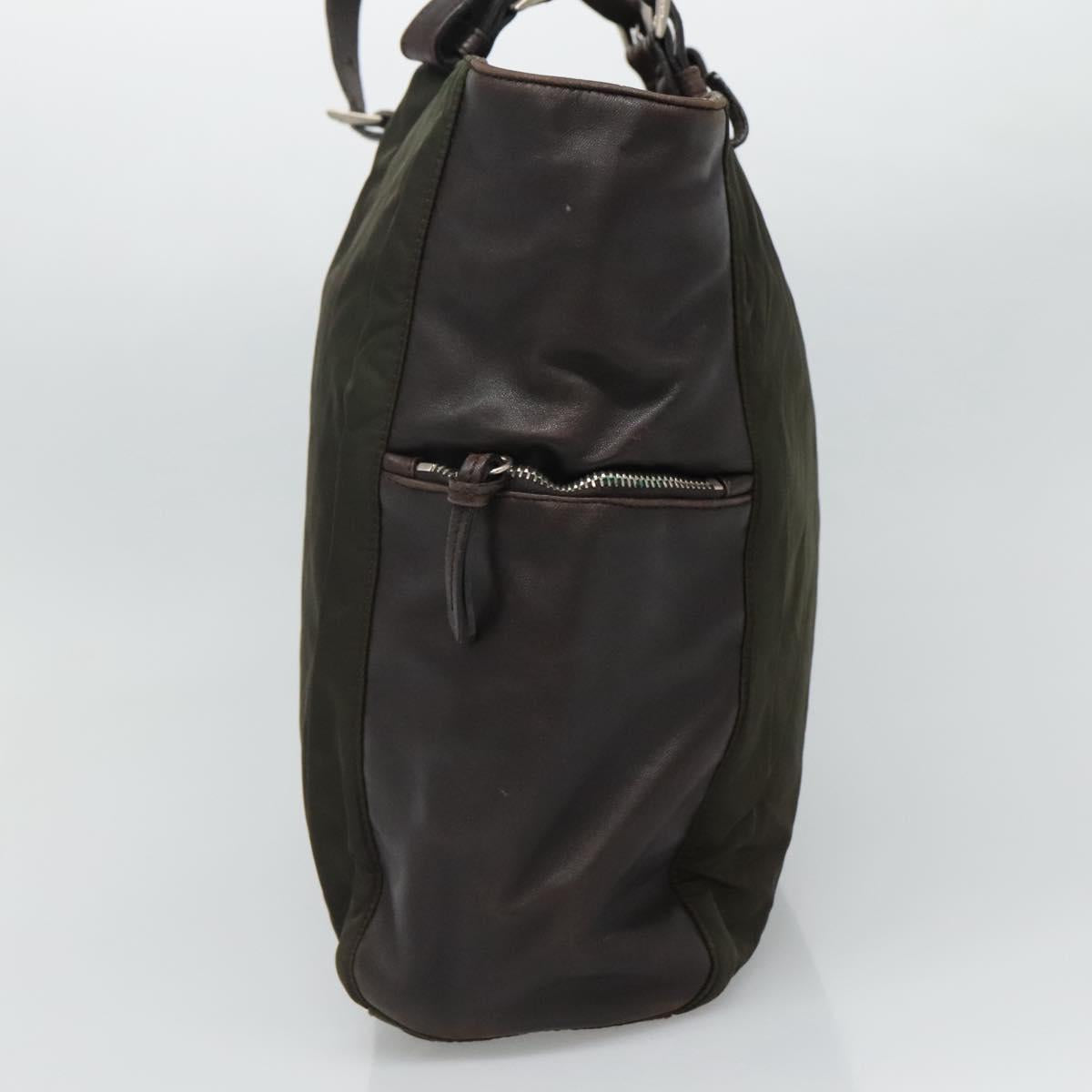 Prada Tessuto Green Synthetic Tote Bag (Pre-Owned)