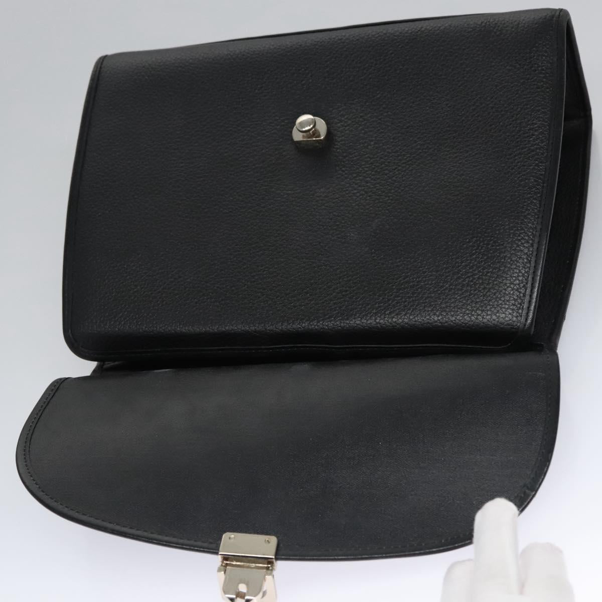 Burberry Black Leather Handbag (Pre-Owned)