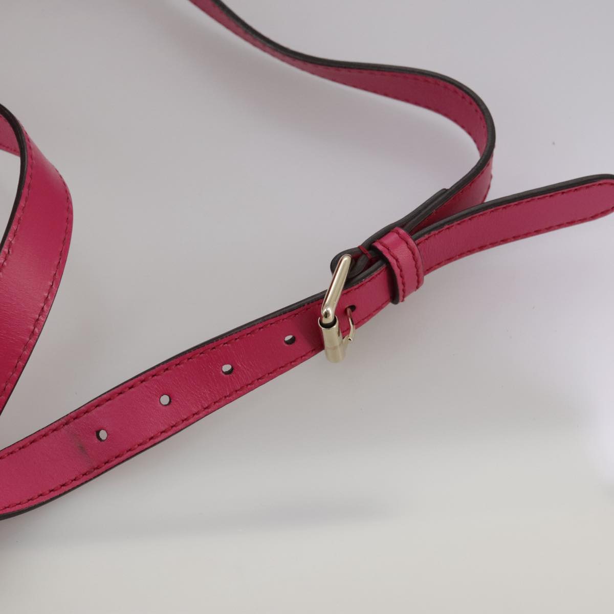 Gucci Diamante Pink Leather Shoulder Bag (Pre-Owned)