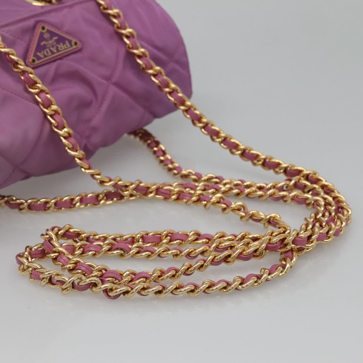 Prada Tessuto Purple Synthetic Shoulder Bag (Pre-Owned)