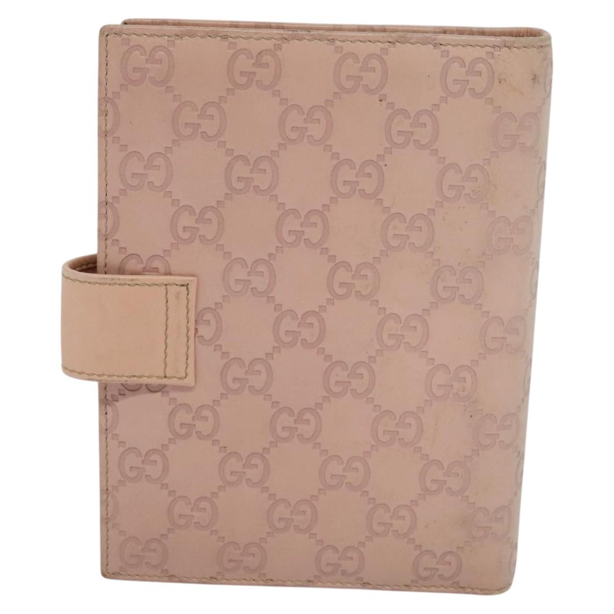 Gucci Couverture Agenda Pink Leather Wallet (Pre-Owned)