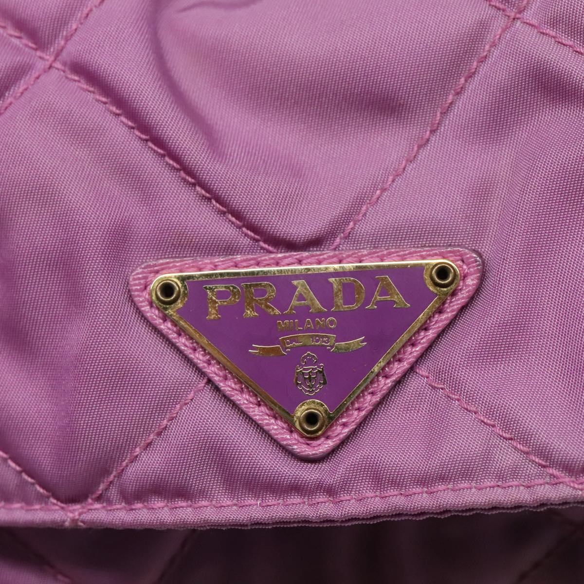 Prada Tessuto Purple Synthetic Shoulder Bag (Pre-Owned)