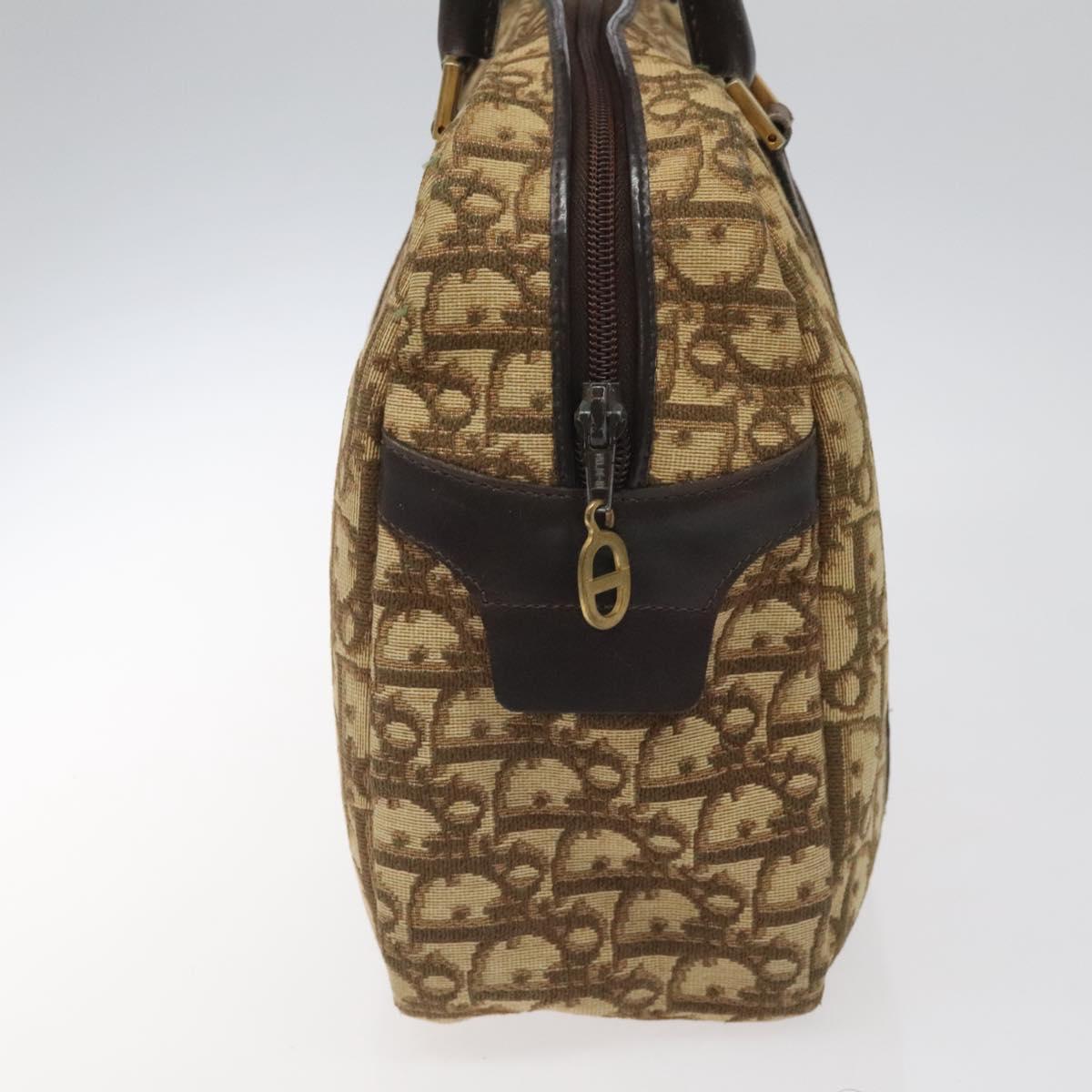 Dior Trotter Brown Canvas Handbag (Pre-Owned)