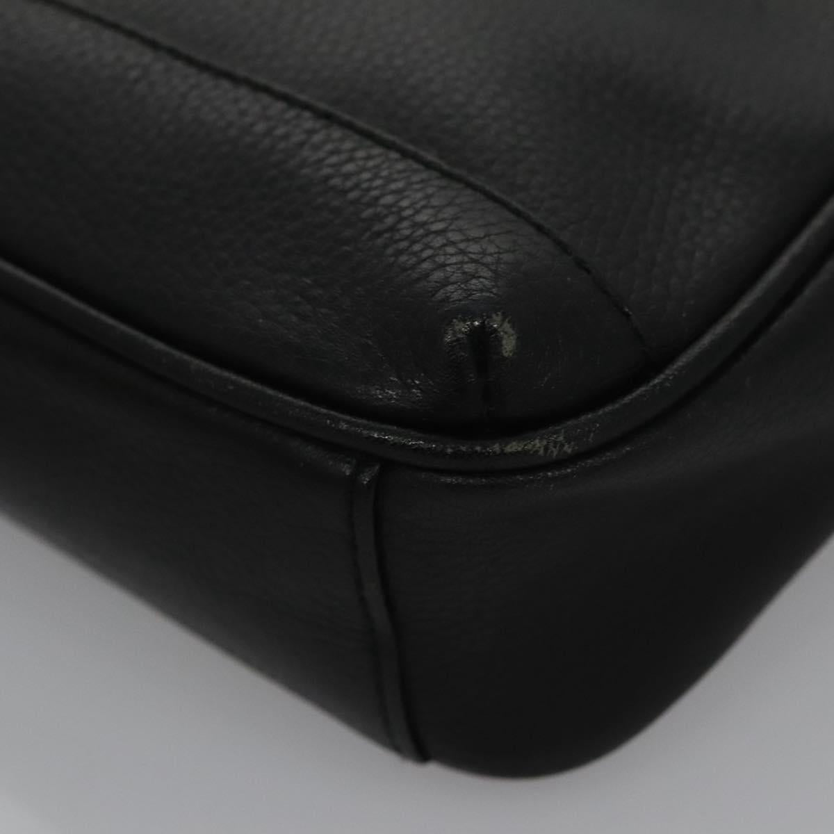 Burberry Black Leather Clutch Bag (Pre-Owned)