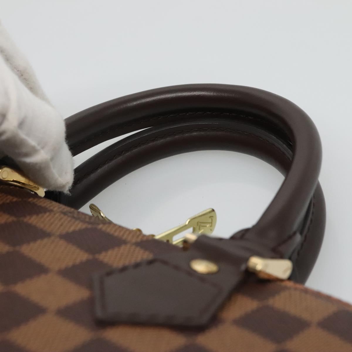 Louis Vuitton Alma Brown Canvas Handbag (Pre-Owned)
