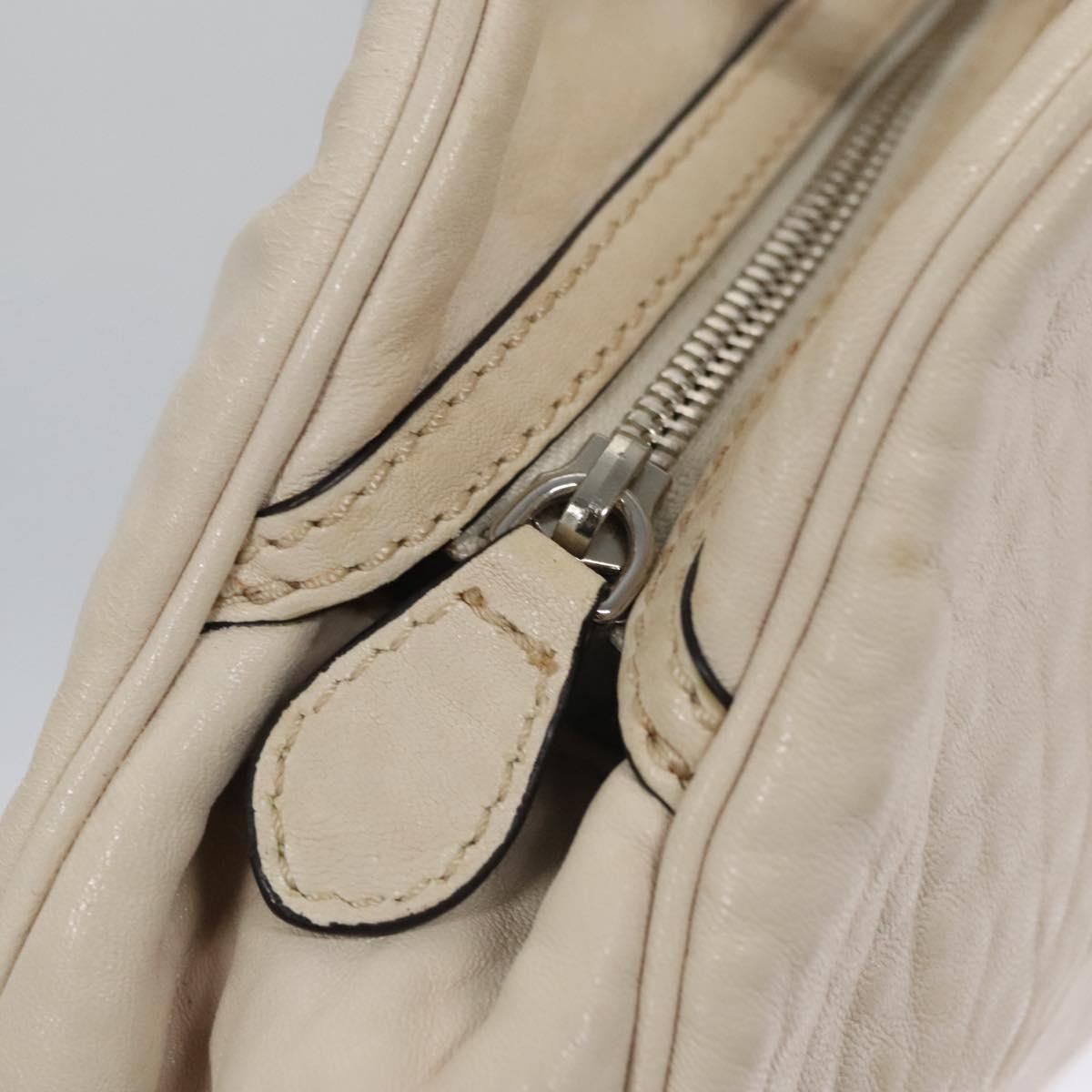 Céline Vintage Beige Leather Shoulder Bag (Pre-Owned)