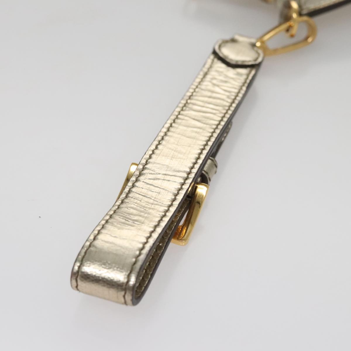 Miu Miu Gold Patent Leather Clutch Bag (Pre-Owned)