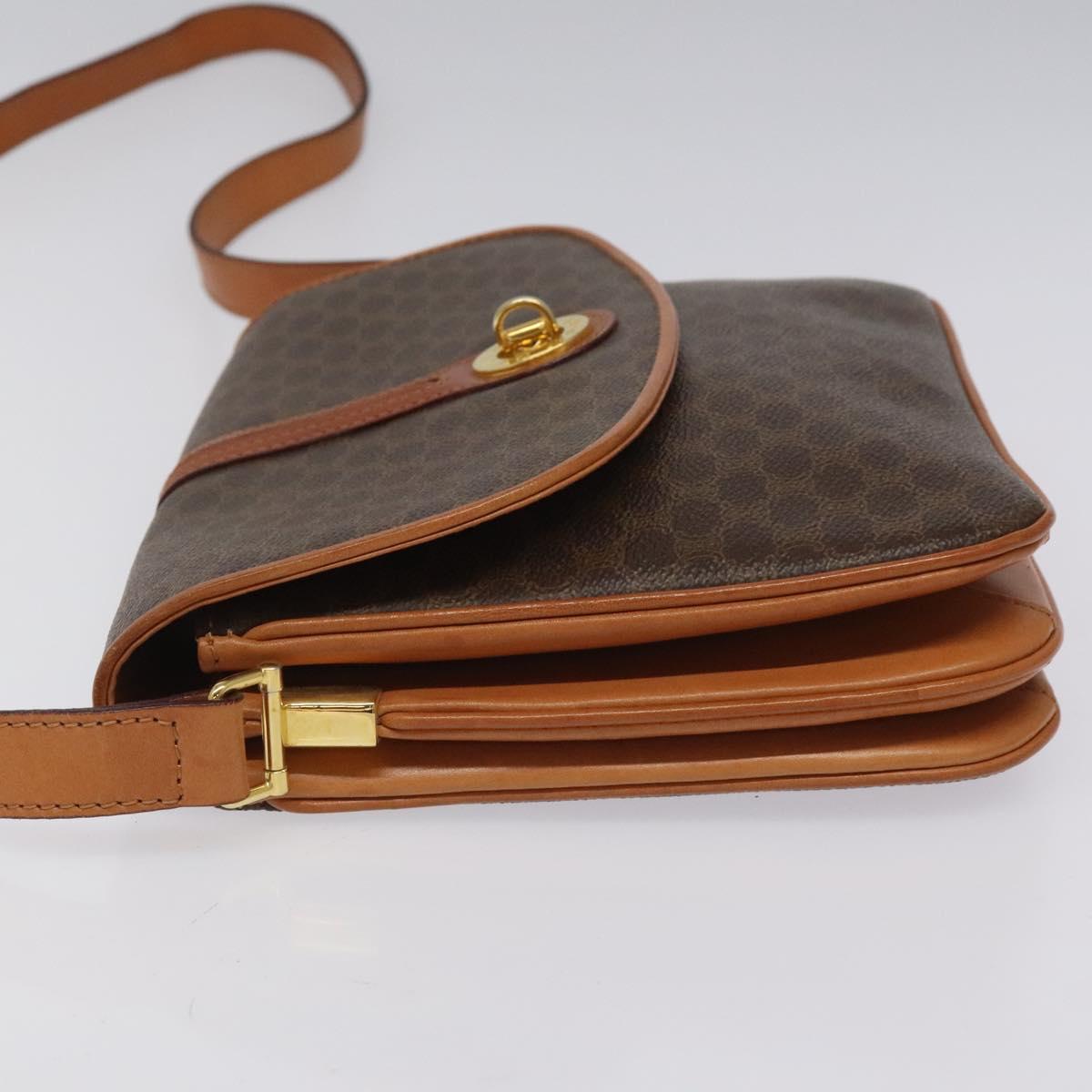 Céline Macadam Brown Canvas Shoulder Bag (Pre-Owned)