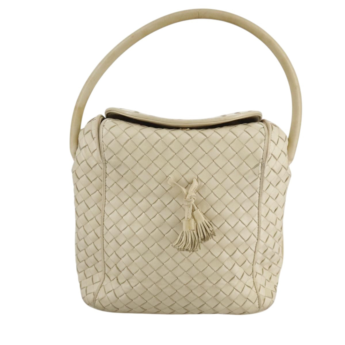 Bottega Veneta Beige Leather Handbag (Pre-Owned)