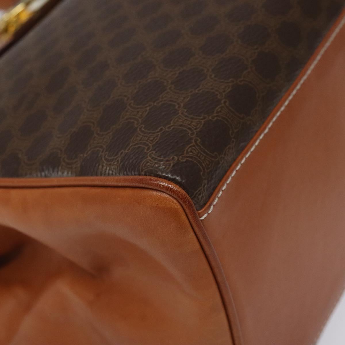 Céline Macadam Brown Canvas Handbag (Pre-Owned)