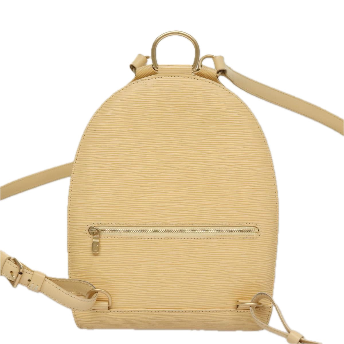 Louis Vuitton Mabillon Beige Leather Backpack Bag (Pre-Owned)