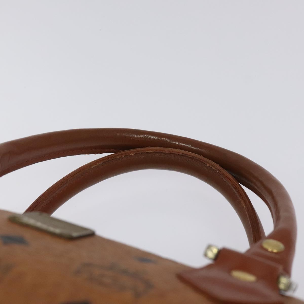MCM Visetos Brown Canvas Handbag (Pre-Owned)