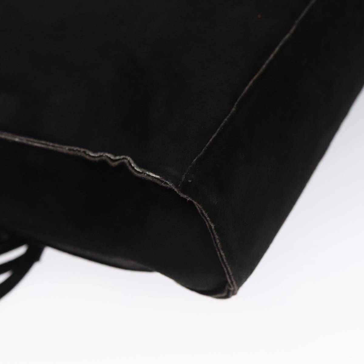 Chanel Black Suede Tote Bag (Pre-Owned)