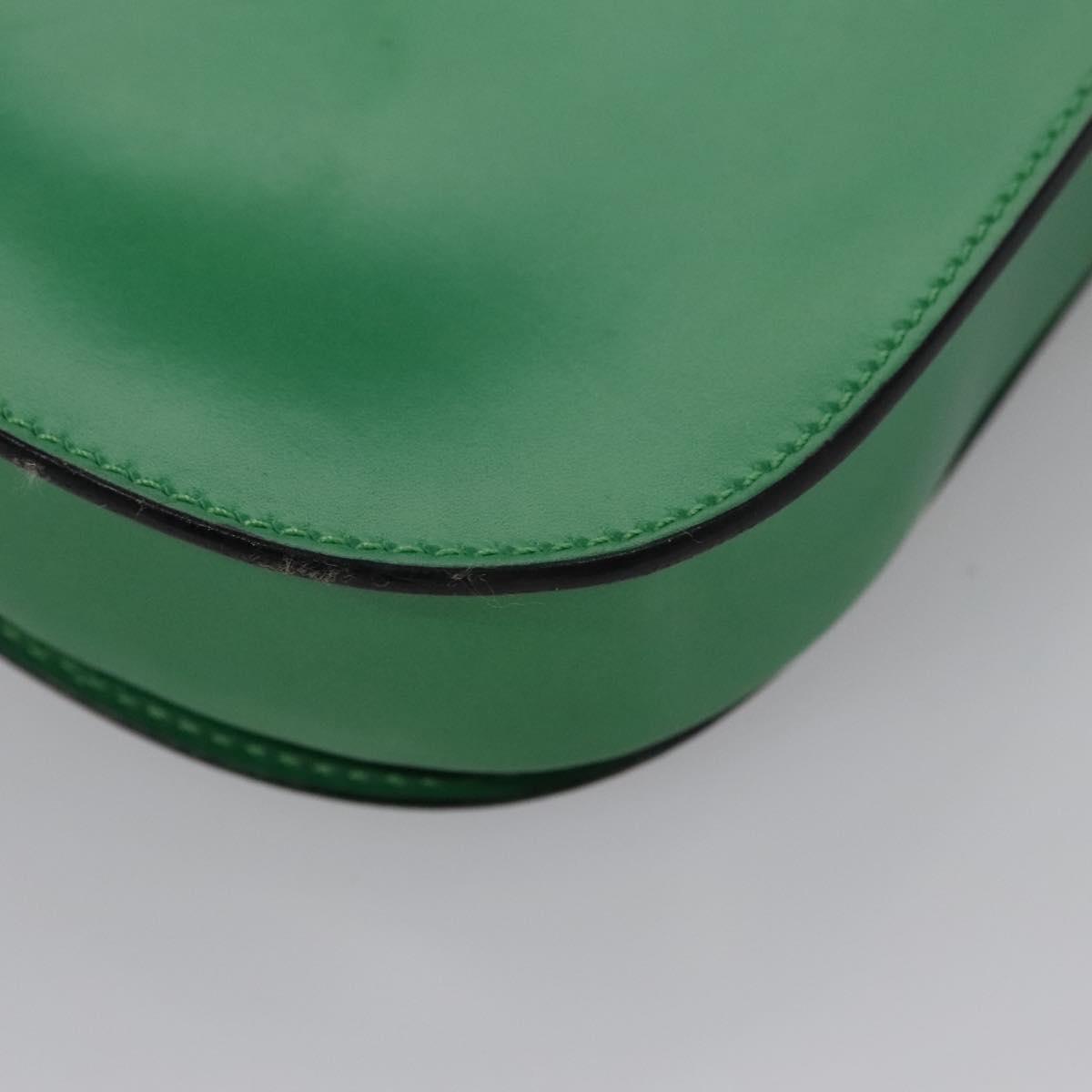Céline Green Leather Clutch Bag (Pre-Owned)
