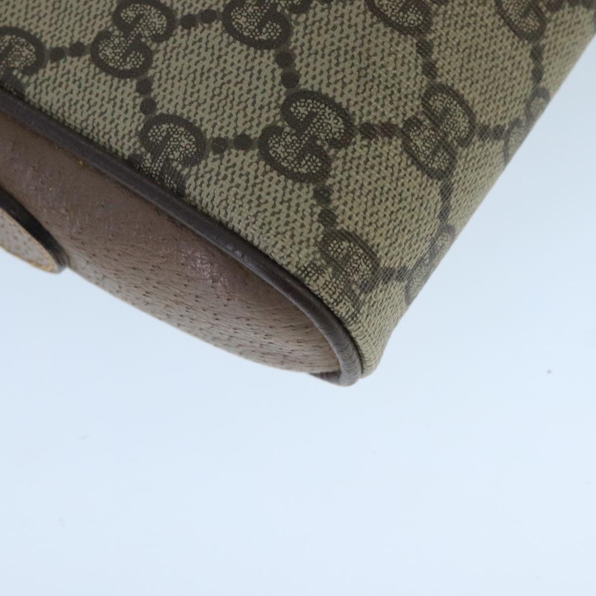 Gucci Gg Supreme Beige Canvas Shoulder Bag (Pre-Owned)