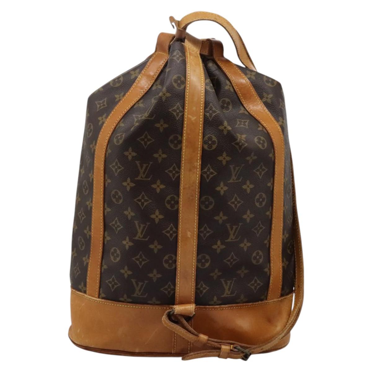 Louis Vuitton Randonnée Brown Canvas Shoulder Bag (Pre-Owned)