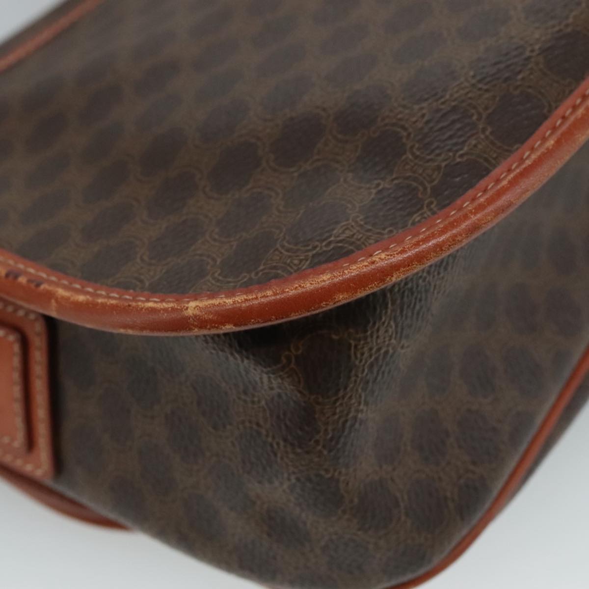 Céline Macadam Brown Canvas Shoulder Bag (Pre-Owned)